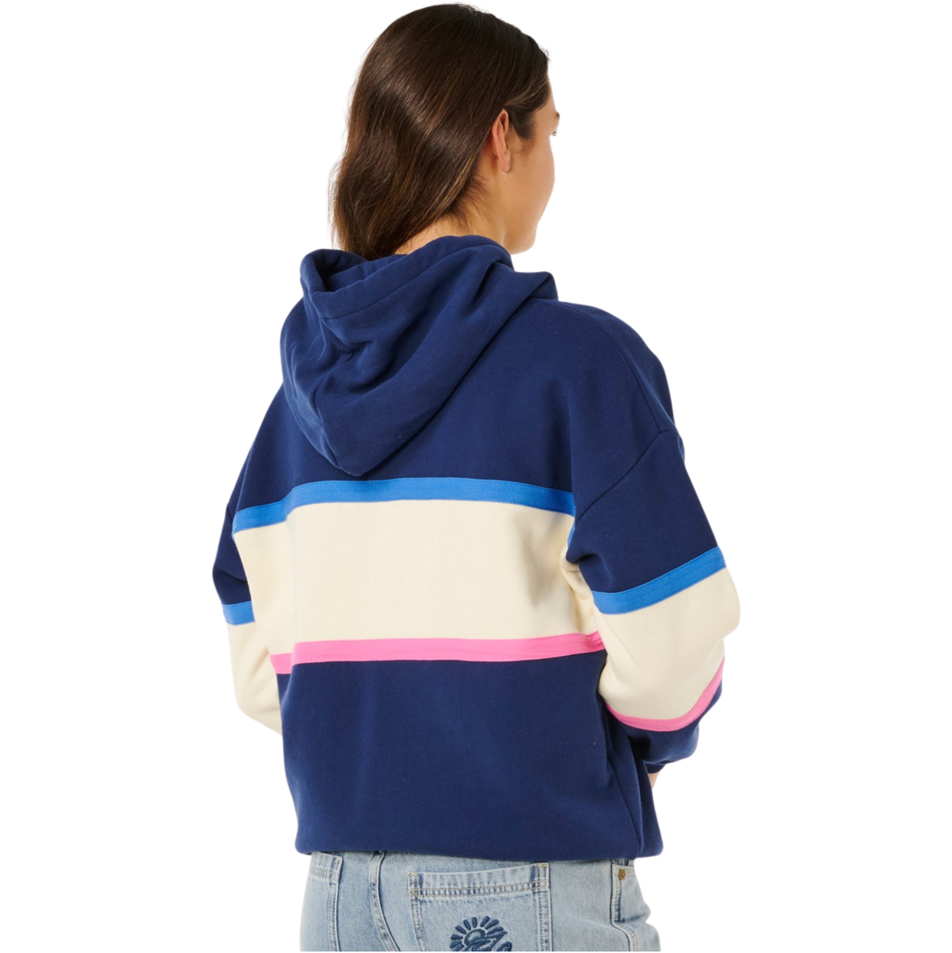 Rip Curl Womens Surf Side Heritage Hood Fleece 0BFWFL - Dark Navy